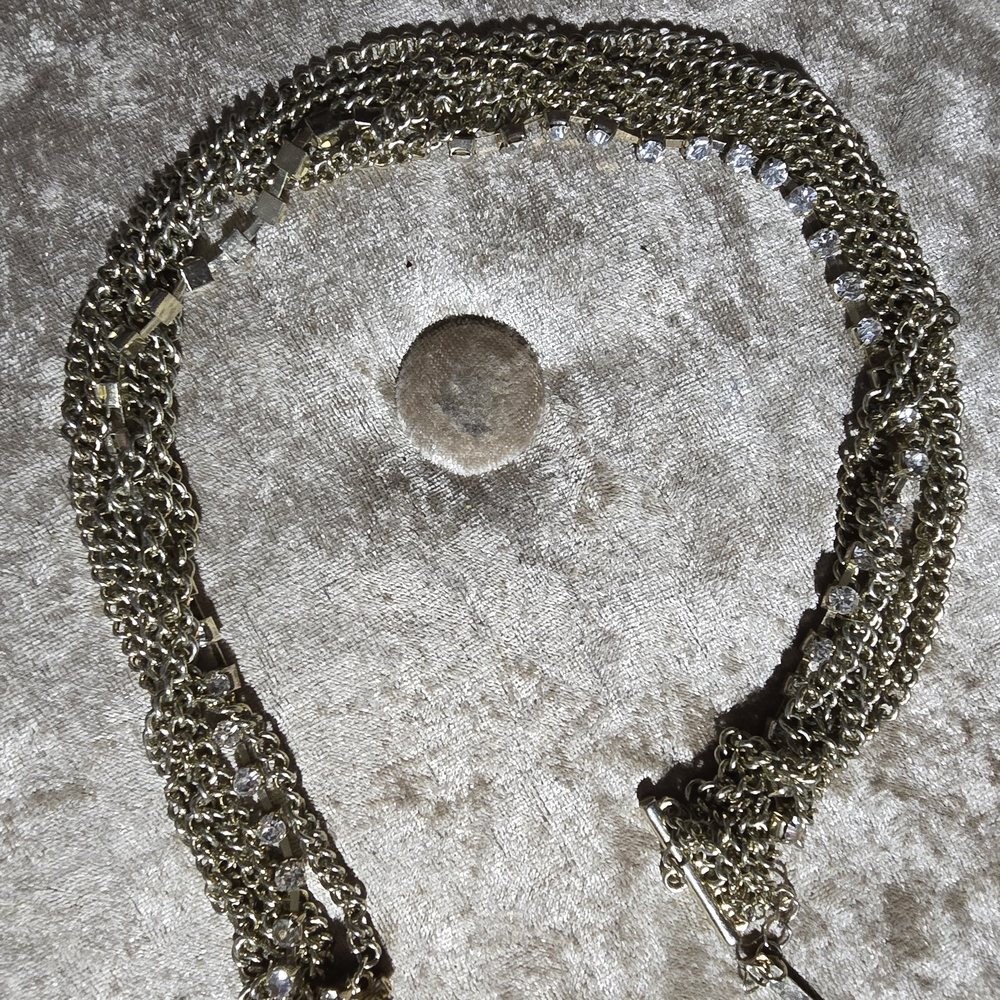 Elegant Gold and Silver Chain Necklace